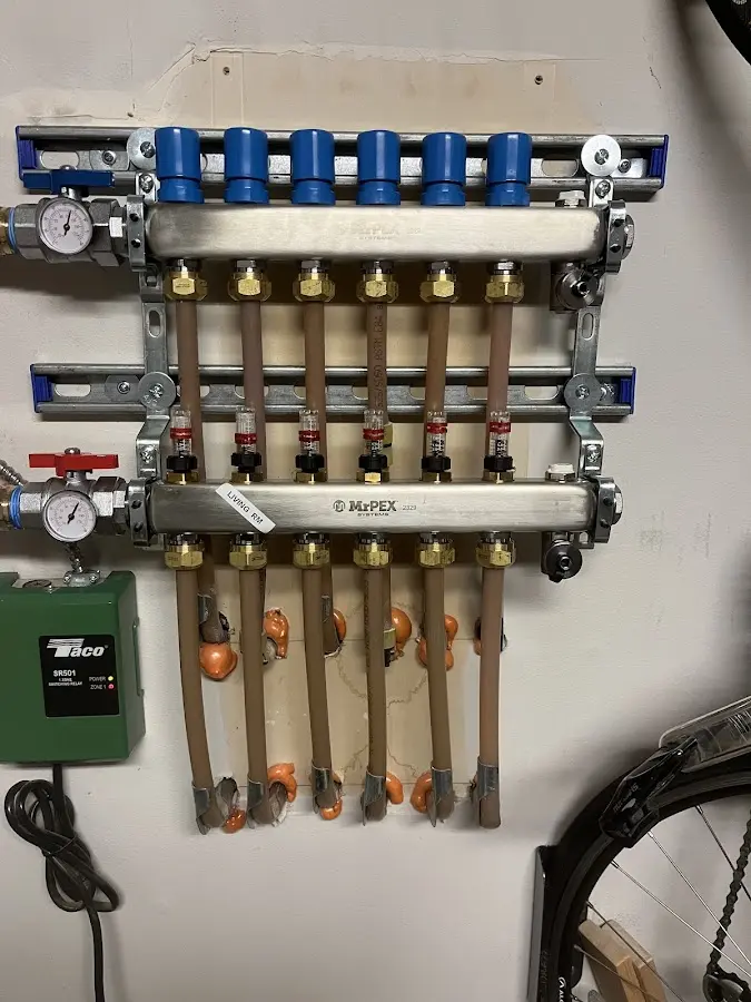 Plumber performing Gas Leak Detection at a residential property in Van Buren